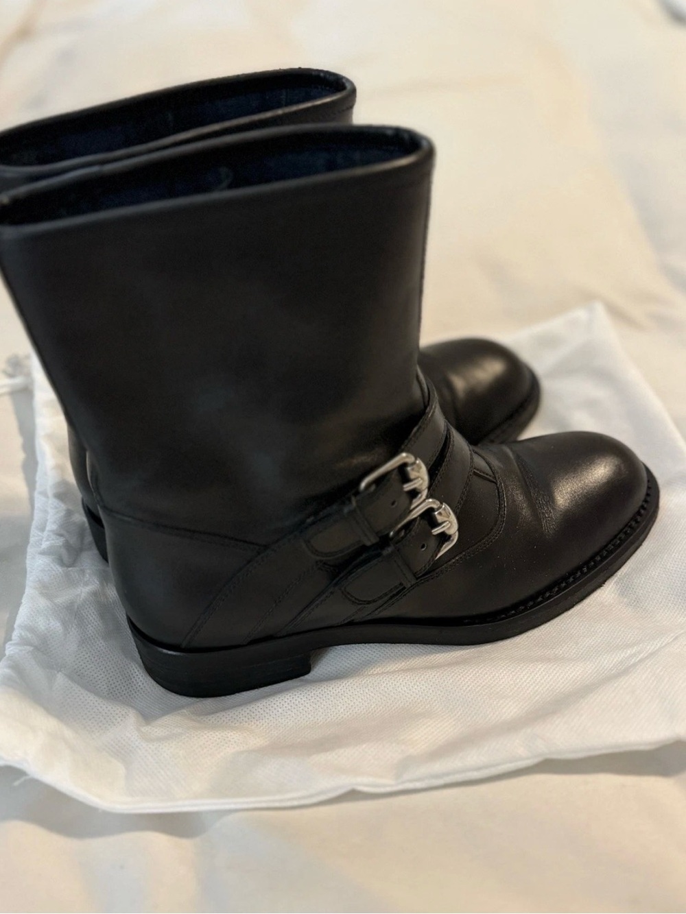 GUCCI Women's Ankle Booties Cirano Lux Size 35 / 5  Black Pull On Leather Boot - Picture 3 of 11